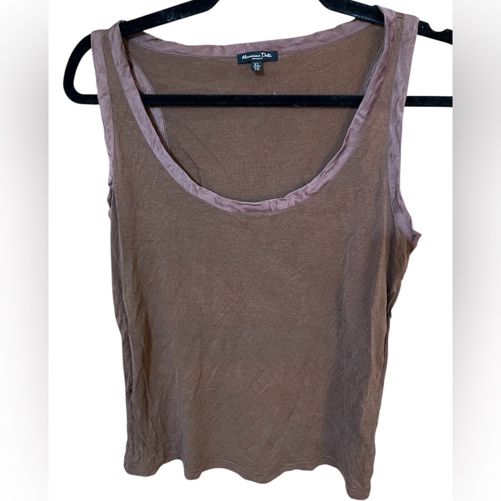 Brown Massimo Dutti Tank Top Blouse